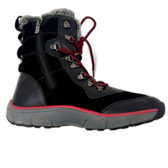 Aquatherm By Santana Canada Faux Fur Lined Waterproof Black Boot 10M - Picture 2 of 14